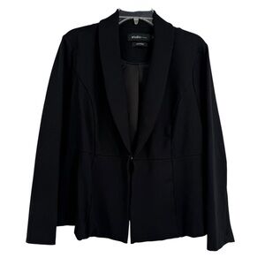 Torrid Womens Size 2X knit Blazer Ponte Black Lined Career Stretch